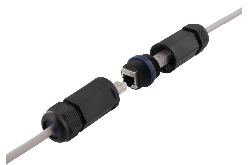 DELTACO netværkskobling - sort