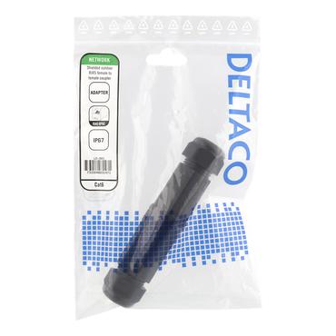 DELTACO netværkskobling - sort