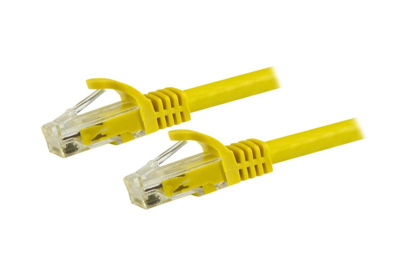 StarTech.com 7.5m CAT6 Ethernet Cable, 10 Gigabit Snagless RJ45 650MHz 100W PoE Patch Cord, CAT 6 10GbE UTP Network Cable w/Strain Relief, Yellow, Fluke Tested/Wiring is UL Certified/TIA - Category 6 - 24AWG (N6PATC750CMYL) - patchkabel - 7.5 m - gul