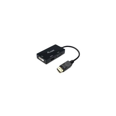 Equip 133441 videokabel adapter 0,24 m DisplayPort DVI-D + VGA (D-Sub) + HDMI Sort