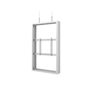 Multibrackets M Pro Series h&ouml;lje - medium - f&ouml;r 2 LCD-bildsk&auml;rmar - ledning, b2b - vit