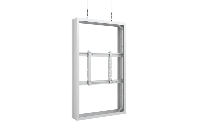 Multibrackets M Pro Series h&ouml;lje - medium - f&ouml;r 2 LCD-bildsk&auml;rmar - ledning, b2b - vit