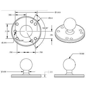 RAM Mounts RAM-B-202U monteringssæt