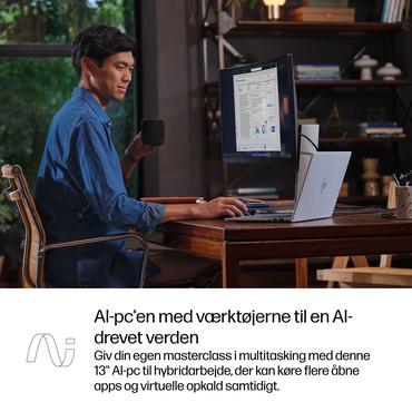 HP EliteBook 8 G1i Notebook AI B&auml;rbar dator - Intel Core Ultra 7 - 32 GB DDR5 - 512 GB SSD - NVM Express (NVMe) - Intel Graphics upp till - 13.3" IPS