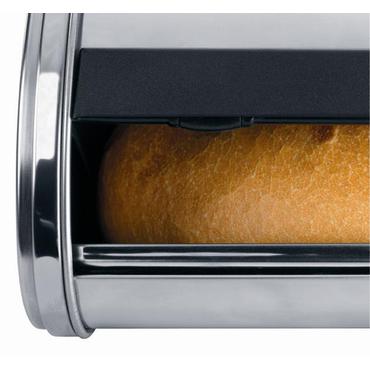 Brabantia Klappbrotkasten Front rund, Stahl glänz., med