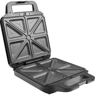 Concept SV3080 sandwichtoaster 1200 W Rustfrit stål, Sort