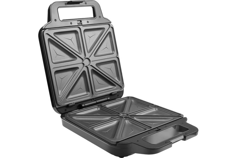 Concept SV3080 sandwichtoaster 1200 W Rustfrit stål, Sort