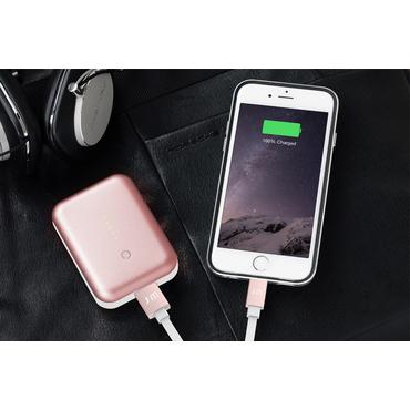 JustMobile DC-268RG Lightning kabel 1,2 m Lyser&oslash;d, Hvid