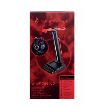 SureFire VINSON N2 - headset holder f&ouml;r headset - gaming, rgb, with usb hub