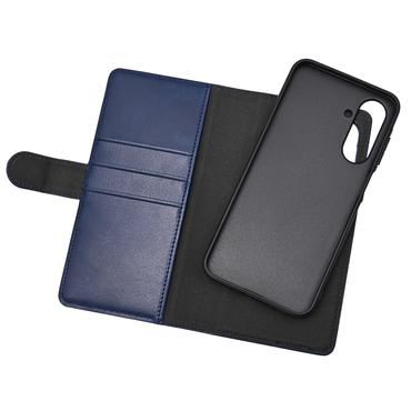 Essentials Samsung Galaxy A26 PU wallet, detachable, 3 cards, blue