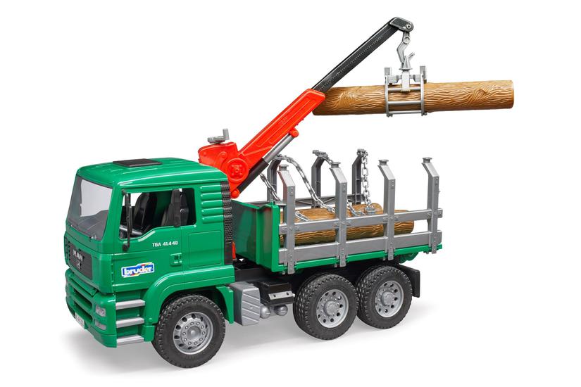 BRUDER Professional series - MAN Timber truck with loading crane and 3 trunks