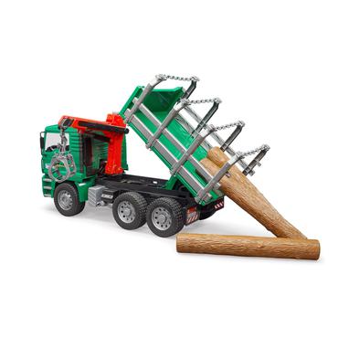 BRUDER Professional series - MAN Timber truck with loading crane and 3 trunks