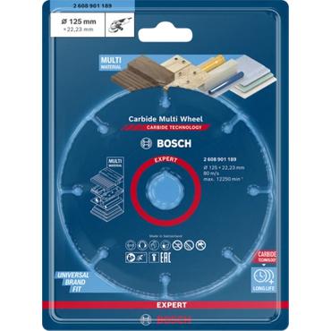 Bosch Expert Carbide Multi Wheel X-LOCK sk&auml;rskiva - f&ouml;r plast, tr&auml; med spikar, l&ouml;vtr&auml;