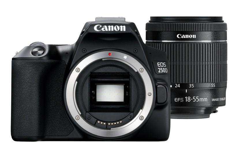Canon EOS 250D+EF-S 18-55mm SLR kameras&aelig;t 24,1 MP CMOS 6000 x 4000 pixel Sort