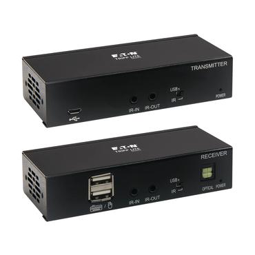 Eaton Tripp Lite Series USB C to HDMI over Cat6 Extender Kit with KVM Support, 4K 60Hz, 4:4:4, Transmitter/Receiver, USB, PoC, HDCP 2.2, up to 230 ft., TAA; - f&ouml;rl&auml;ngd r&auml;ckvidd f&ouml;r audio/video - HDMI, USB-C - TAA-kompatibel