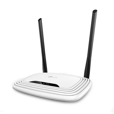 TP-Link TL-WR841N tr&aring;dl&oslash;s router Hurtigt ethernet Enkelt band (2,4 GHz) Sort, Hvid