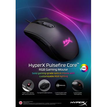 HyperX Pulsefire Core - Gaming Mouse (Black)