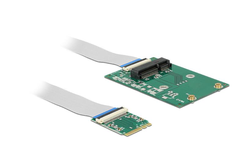 Delock Converter M.2 Key A+E male > 1 x Mini PCIe Slot - intern bussförlängare
