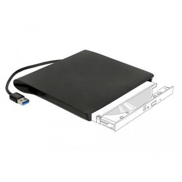 Delock 5.25" External Enclosure Ultra Slim SATA > USB 3.0