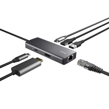 Trust Dalyx - dockningsstation - USB-C - HDMI - 1GbE