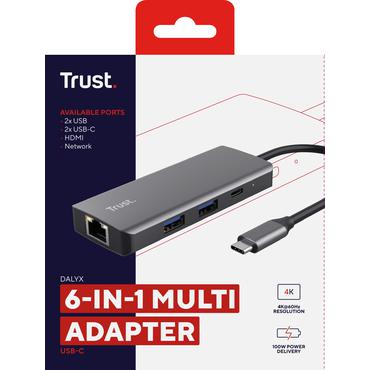 Trust Dalyx - dockningsstation - USB-C - HDMI - 1GbE