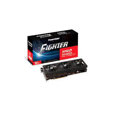 PowerColor Fighter Radeon RX 7700 XT Grafikkort - 12GB GDDR6