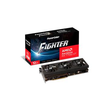 PowerColor Fighter Radeon RX 7700 XT Grafikkort - 12GB GDDR6