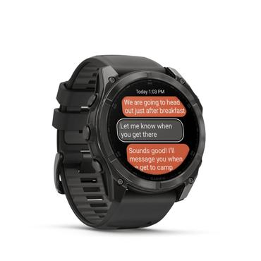 Garmin Fenix 8 3.56 cm (1.4 ) AMOLED 51 mm Digital 454 x 454 pixels Touchscreen Titanium Wi-Fi GPS (satellite)