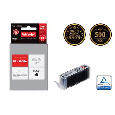Activejet ACC-550BN bl&aelig;k (erstatning for Canon PGI-550BK; Supreme; 25 ml; sort)