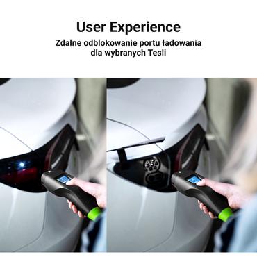 Green Cell EVGC01 opladningskabel til elbil Sort Type 2 CEE 16A 3 7 m