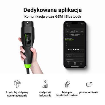 Green Cell EVGC01 opladningskabel til elbil Sort Type 2 CEE 16A 3 7 m