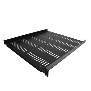 StarTech.com 1U Vented Server Rack Cabinet Shelf, 20in Deep Fixed Cantilever Tray, Rackmount Shelf for 19" AV/Data/Network Equipment Enclosure w/ Cage Nuts & Screws, 55lbs Weight Capacity - 1U Network Rack Shelf - rackhylde - 1U