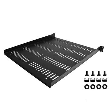 StarTech.com 1U Vented Server Rack Cabinet Shelf, 20in Deep Fixed Cantilever Tray, Rackmount Shelf for 19" AV/Data/Network Equipment Enclosure w/ Cage Nuts & Screws, 55lbs Weight Capacity - 1U Network Rack Shelf - rackhylde - 1U