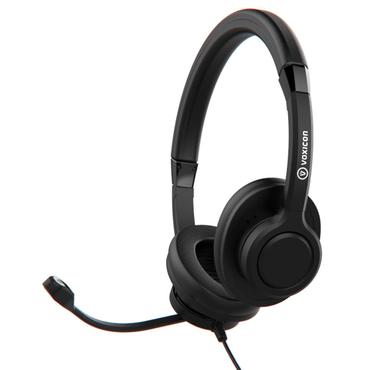 Voxicon VX-610 hovedtelefoner/headset Ledningsført Kontor/Callcenter USB Type-A Sort