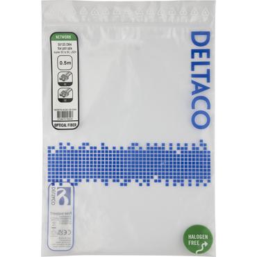 Deltaco SCSC-05-OM4 InfiniBand og fiberoptisk kabel 0,5 m 2x SC Lyserød