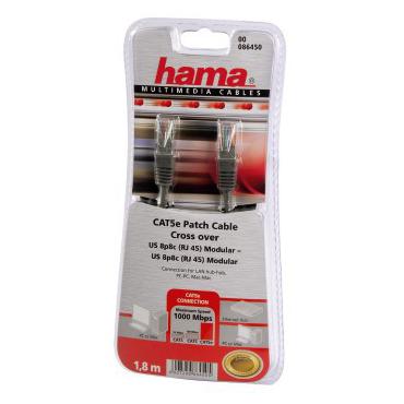 Hama CAT 5e netv&aelig;rkskabel Gr&aring; 1,8 m Cat5e