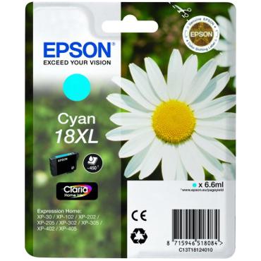 Epson 18XL - XL - cyan - original - bl&aelig;kpatron