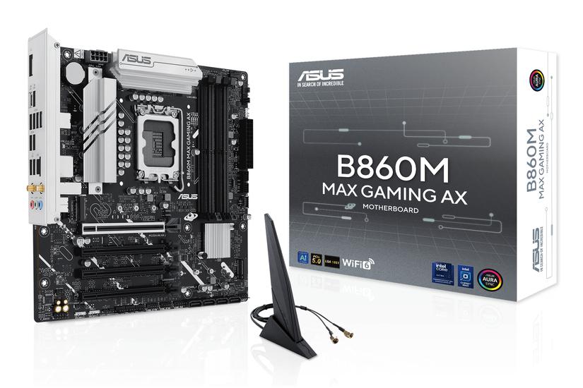 ASUS B860M MAX GAMING AX Intel B860 LGA 1851 (Socket V1) micro ATX