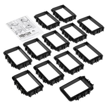 Eaton Tripp Lite Series Cable Management D-Rings Rack Enclosures Button Mount 3x4in 12Pk - D-ringkabelhanteringssats