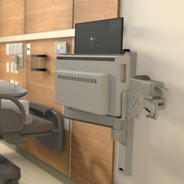 Ergotron CareFit Combo System with Worksurface monteringssats - modul&auml;r - f&ouml;r LCD-bildsk&auml;rm/tangentbord - vit