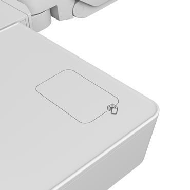 Ergotron CareFit Combo System with Worksurface monteringssats - modul&auml;r - f&ouml;r LCD-bildsk&auml;rm/tangentbord - vit
