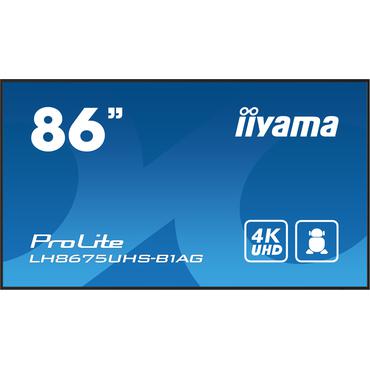 iiyama ProLite LH8675UHS-B1AG 86" Klass (85.6" visbar) LED-bakgrundsbelyst LCD-skärm
