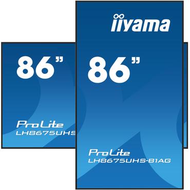 iiyama ProLite LH8675UHS-B1AG 86" Klass (85.6" visbar) LED-bakgrundsbelyst LCD-skärm