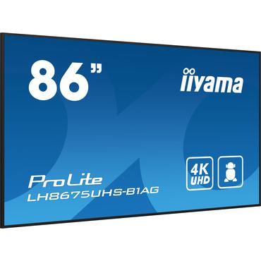 iiyama ProLite LH8675UHS-B1AG 86" Klass (85.6" visbar) LED-bakgrundsbelyst LCD-skärm