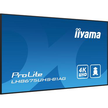 iiyama ProLite LH8675UHS-B1AG 86" Klass (85.6" visbar) LED-bakgrundsbelyst LCD-skärm