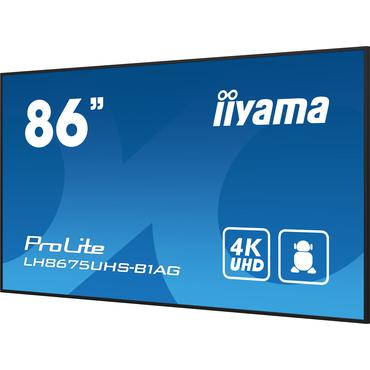 iiyama ProLite LH8675UHS-B1AG 86" Klass (85.6" visbar) LED-bakgrundsbelyst LCD-skärm