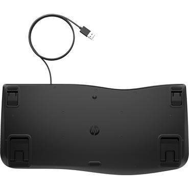 HP 485 Comfort - tangentbord - fler enheter, 23 programmerbara tangenter, 3-zon layout full size - hela norden - svart Inmatningsenhet