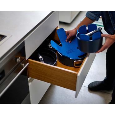 Joseph Joseph Space - filtbeskyttere til gryder og pander - blå - 3 stk.