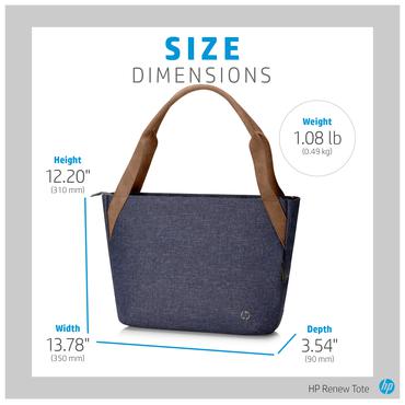 HP RENEW 14inch Navy Tote