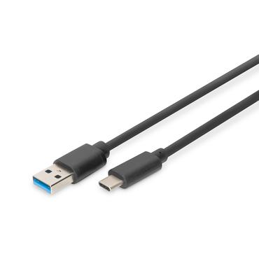 DIGITUS - USB typ C-kabel - USB typ A till 24 pin USB-C - 1 m